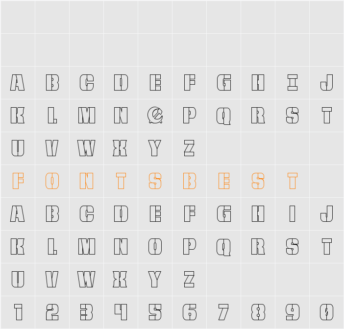 From BOND With Love Outline Character Map