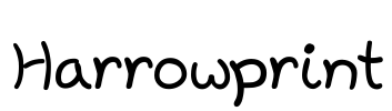 Harrowprint Font Image