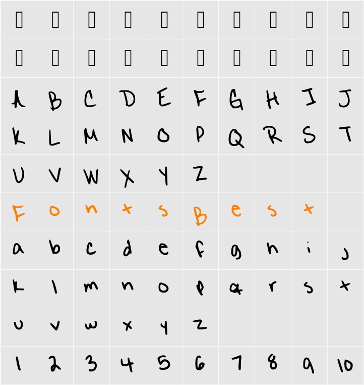 Eighteen Character Map