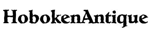 HobokenAntique Font Image