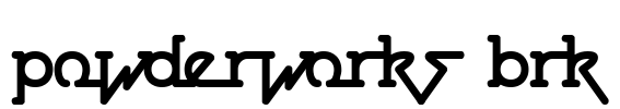 Powderworks BRK Font Image