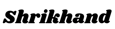 Shrikhand Font Image