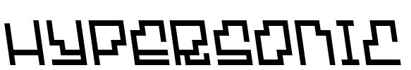 Hypersonic Font Image