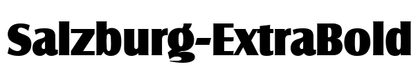 Salzburg-ExtraBold Font Image
