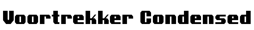Voortrekker Condensed Font Image