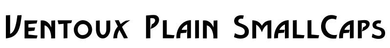Ventoux Plain SmallCaps Font Image