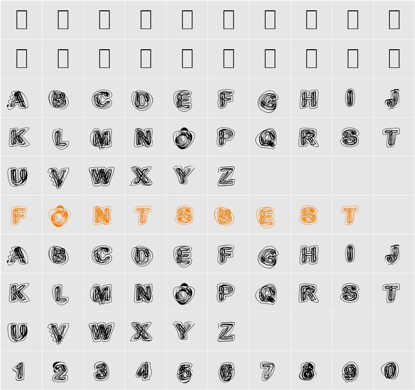 Sketch 1 Character Map