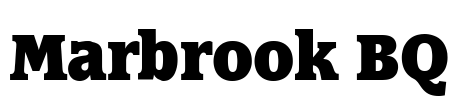 Marbrook BQ Font Image