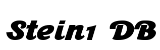 Stein1 DB Font Image