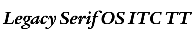 Legacy Serif OS ITC TT Font Image
