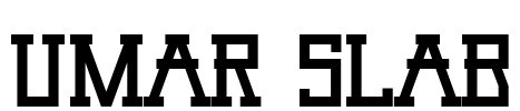 Umar Slab Font Image