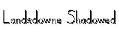 Landsdowne Shadowed Font Image
