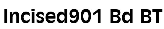 Incised901 Bd BT Font Image