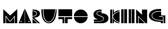 Maruto Skiing Font Image