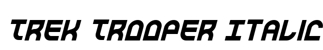 Trek Trooper Italic Font Image