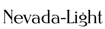Nevada-Light Font Image