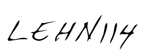 LEHN114 Font Image