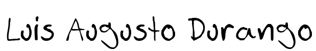 Luis Augusto Durango Font Image