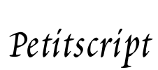 Petitscript Font Image
