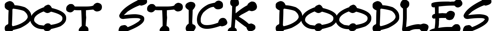 Dot Stick Doodles Font Image