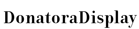 DonatoraDisplay Font Image