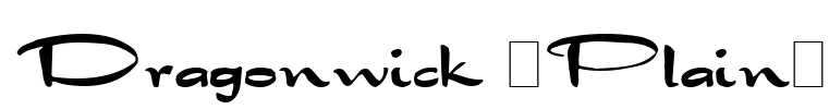 Dragonwick (Plain) Font Image