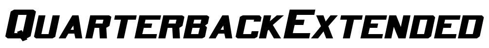 QuarterbackExtended Font Image