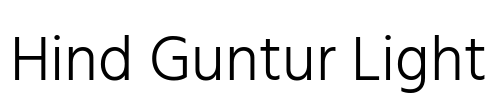 Hind Guntur Light Font Image