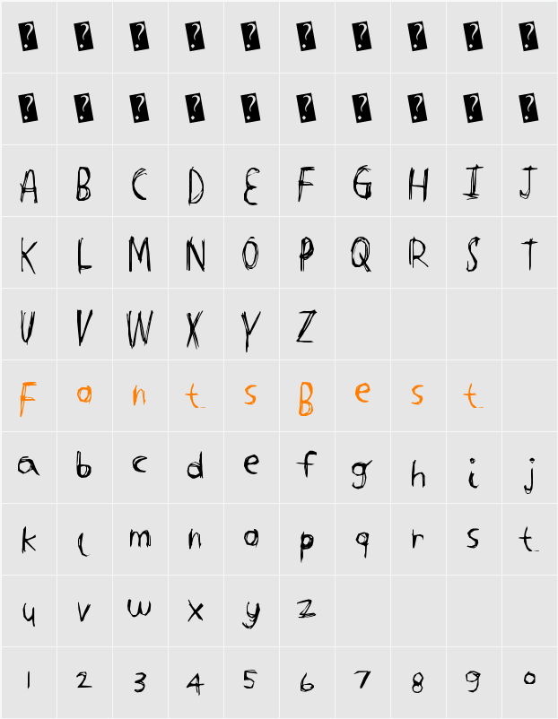 TightCarve Character Map