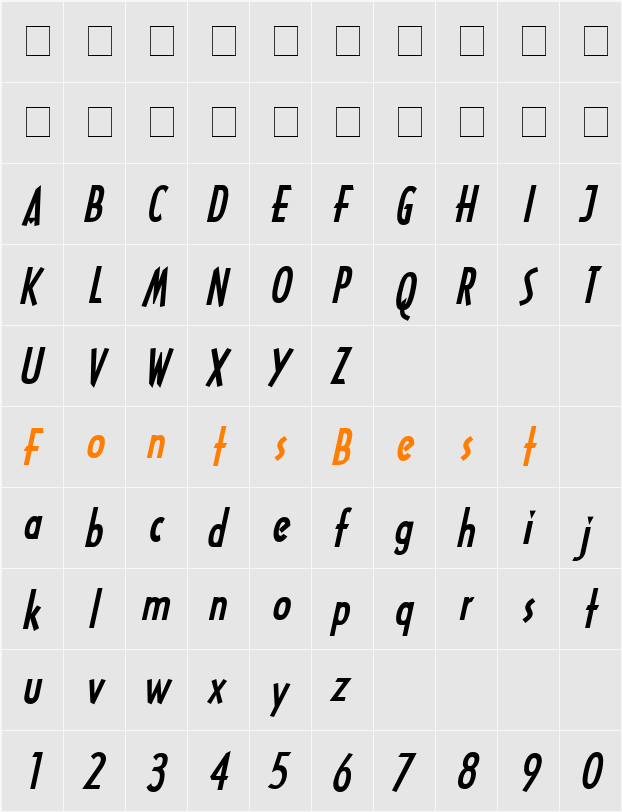 Tech Character Map