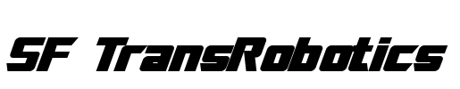 SF TransRobotics Font Image