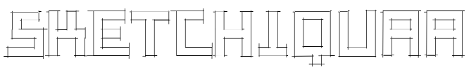 SketchiquaA Font Image
