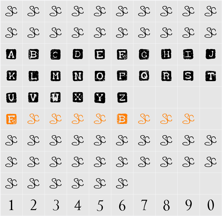 SC_StampedAlpha Character Map