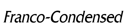 Franco-Condensed Font Image