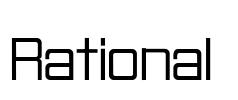 Rational  Font Image