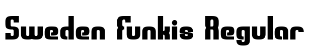 Sweden Funkis Regular Font Image