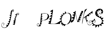JI-Plonks Font Image