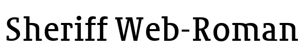 Sheriff Web-Roman Font Image