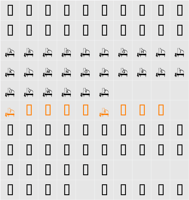 KR Piano Man Character Map