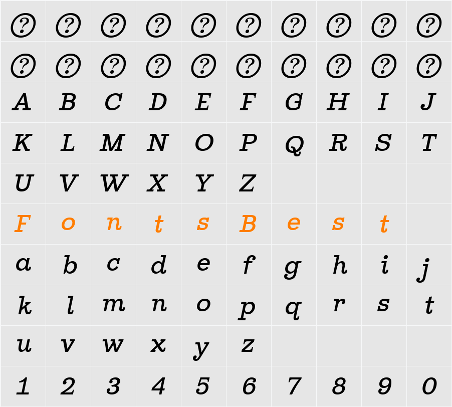 Ghostlight Light Character Map
