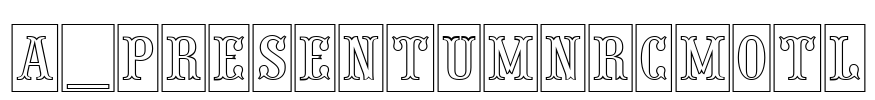 a_PresentumNrCmOtl Font Image
