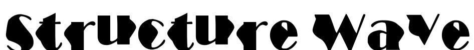 Structure Wave Font Image