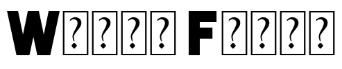 White Flame Font Image
