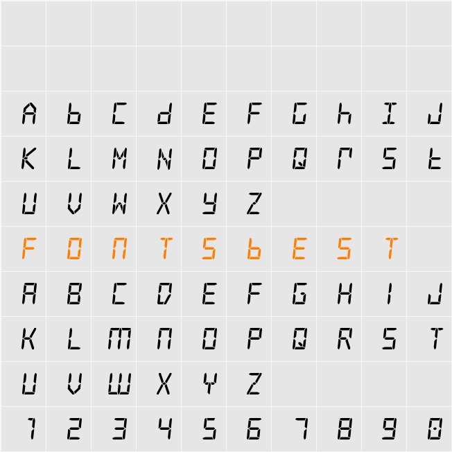 Frozen Crystal Title Character Map
