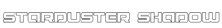 Starduster Shadow Font Image