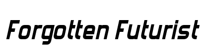 Forgotten Futurist Font Image