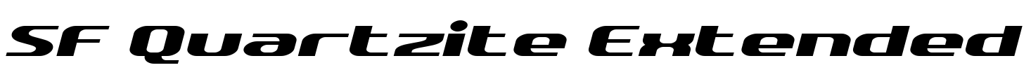 SF Quartzite Extended Font Image