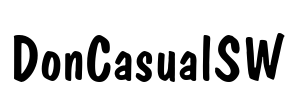 DonCasualSW Font Image