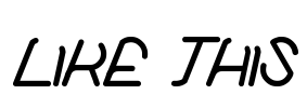 like this Font Image