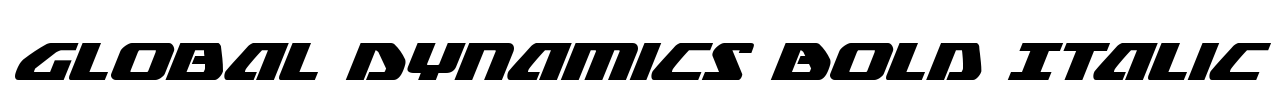 Global Dynamics Bold Italic
